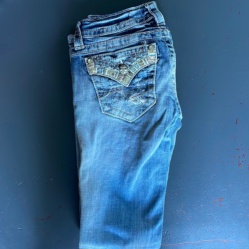 Miss Me jeans. Signature slim boot. Size 25.